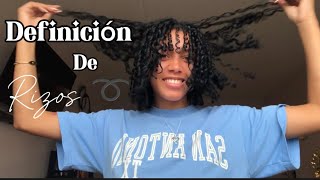 Definicion DE RIZOS PASO A PASO➰😍✨ rizos definicion tutorial curlinghair [upl. by Llewop]