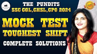 SSC CGL CHSL CPO Mock Test 12 Complete Solutions by Manisha Bansal MaamThePunditsOfficial [upl. by Oilla869]