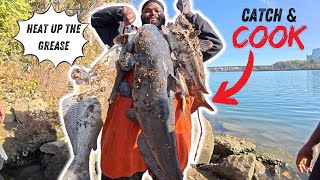 Crazy Catfish Catch and Cook Thanksgiving [upl. by Allison]