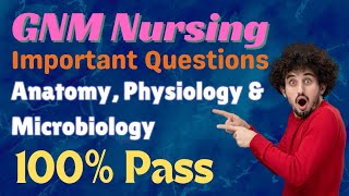 GNM 1st Year Anatomy Physiology amp Microbiology Important Questions [upl. by Sivel565]