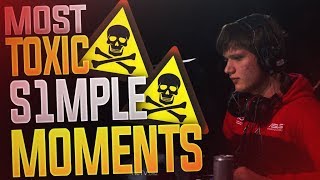 CSGO  MOST TOXIC S1MPLE MOMENTS FUNNYampRAGE [upl. by Akena]