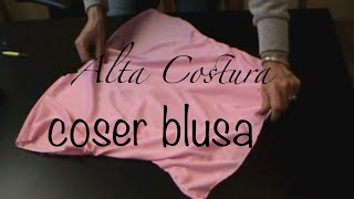 Alta Costura Clase 32 Coser Blusa Manga Corta Japonesa [upl. by Kremer540]