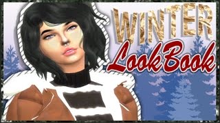 The sims 4 Winter Lookbook Full CC list [upl. by Immac]