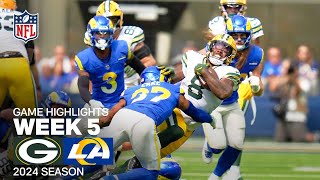 Green Bay Packers vs Los Angeles Rams Game Highlights  NFL 2024 Week 5 [upl. by Quitt]