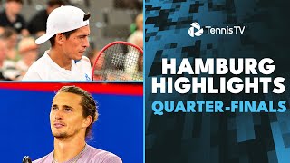 Zverev Plays Zhang Rune vs Fils Baez amp More Feature  Hamburg 2024 QuarterFinals Highlights [upl. by Barnaby985]