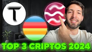 TOP 3 CRIPTOMONEDAS 2024 Futuros Millonarios [upl. by Crofton]