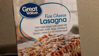 Great Value Five Cheese Lasagna Review [upl. by Jenna797]