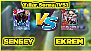 YILLAR SONRA SENSEY VS EKREM 1V1 MOBILE LEGENDS [upl. by Ennasil]