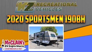 2020 KZ Sportsmen Classic 190BH  WalkThrough [upl. by Ainigriv]