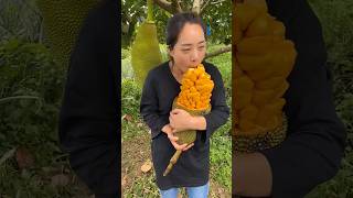 Enjoy Beautiful Yellow Jackfruit [upl. by Annavoj]