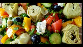 Salade Dartichauts Simple avec une bonne Vinaigrette [upl. by Oikim4]