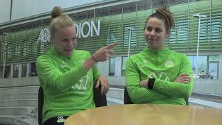 Lena Oberdorf und PiaSophie Wolter empfangen die IGSGifhorner SportXperten [upl. by Gnut]