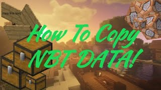 Minecraft How To Copy NBT Data [upl. by Jorey]