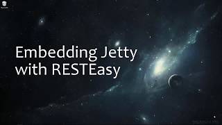 How To Setup Jetty with RESTEasy  State of Software Engineering SOSE6 [upl. by Witkin541]