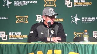 ART BRILES COMPLETE UNCUT POSTGAME COMMENTS AFTER KANSAS STATE GAME 12614 [upl. by Rovelli]