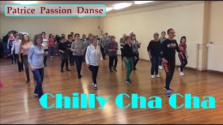 Chilly Cha Cha  Line Dance  Patrice Passion Danse [upl. by Chernow]