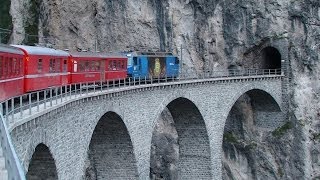 Bernina Express  Part 2  Brusio to Thusis [upl. by Nyliahs]