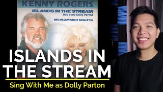 Islands In The Stream Male Part Only  Karaoke  Dolly Parton ft Kenny Rogers [upl. by Ahsinam]