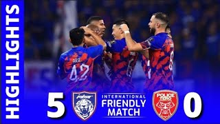 JDT vs POLICE TERO  FRIENDLY MATCH 2024  JDT vs POLICE TERO 2024  JDT 2024 [upl. by Katya]