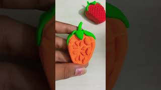 Clay art idea  Shorts  Crafty cat 260 ❤️🧡 [upl. by Kciv]