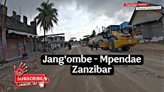 Matengenezo yanaendelea barabara ya Jangombe kuelekea Mpendae zanzibartowns [upl. by Rosalynd937]