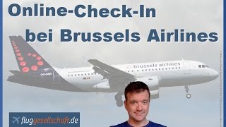 Brussels Airlines Online Check In deutsch  Sitzplatzänderung ohne Extragebühren [upl. by Charlean]