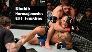 Khabib Nurmagomedov UFC Finishes  KnockoutsSubmissions  Highlights As of March 2020 [upl. by Ring517]