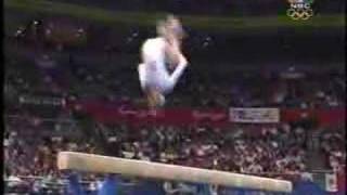 Maria Olaru  2000 Olympics Team Finals  Balance Beam [upl. by Sueddaht]