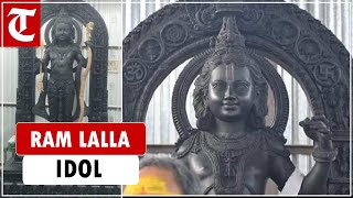 First visuals of Ram Lalla idol in Ayodhya emerge [upl. by Nelluc301]