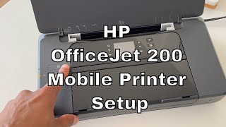 HP OfficeJet 200 Mobile Printer Set Up and Review [upl. by Arorua]