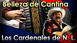 Belleza de Cantina  Los Cardenales de Nuevo León  Acordeón de Teclas  con adornos  Tutorial [upl. by Wynnie546]