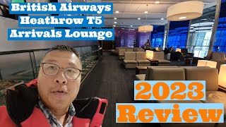 British Airways Heathrow T5 Arrivals Lounge Review [upl. by Cathryn846]