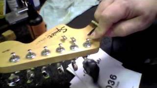 How to String an Electric Guitar quick and simple Hix Bros Music [upl. by Beauregard]