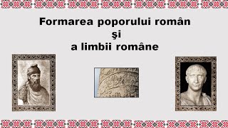 Formarea poporului român și a limbii române  Schița lecției [upl. by Hellene]