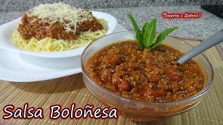 SALSA BOLOÑESA increiblemente fácil y deliciosa [upl. by Laurena]