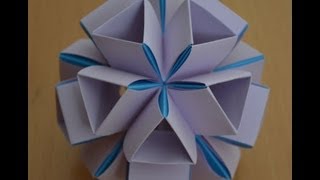 Kusudama Icosaedro Modulo Heinz Strobl [upl. by Mikihisa]