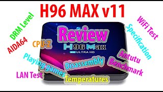 H96 Max v11 Review Test Tv Box Rk3318 4GB 32GB Android 11 [upl. by Caffrey]