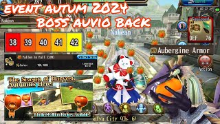 toram online  event autum 2024 farm dye amp limited boss auvio is back review  yusagi [upl. by Lizabeth]