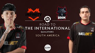 NOBAR Infinity vs BOOM Esports  Road to The International 13 South America CQ BO3 [upl. by Ytsenoh]