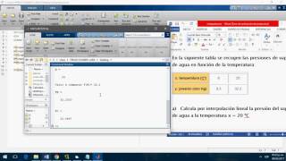 Interpolación lineal con MATLAB [upl. by Ennovyahs]