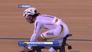 Mens Omnium  Points Race  2016 UCI Track Cycling World Championships [upl. by Devon]