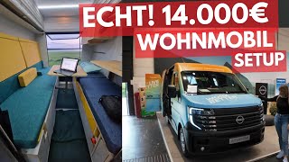 DAS echte 14000 € WOHNMOBIL NAGELNEU MADE IN BERLIN 🔴 Interstar Plugvan Caravan Salon 2024 [upl. by Tlaw]