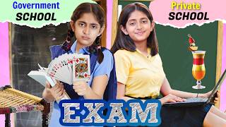 School Exams  PRIVATE VS SARKARI School  MyMissAnand [upl. by Ahsinnod]