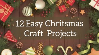 12 Budget friendly Christmas craft ideas  Kids school project Craft ideas [upl. by Atram]