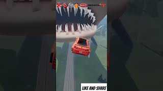 Which😦 car will JUMP over the MEG☠️ gamingshorts beamngdrive viral shorts [upl. by Irehc]