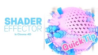 Shader Effector in cinema4D [upl. by Blayze847]