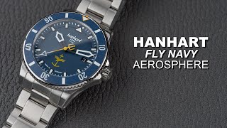 Hanhart Fly Navy Aerosphere Watch Review [upl. by Farica]