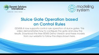 Sluice Gate Operation based on Control Rules [upl. by Neu538]