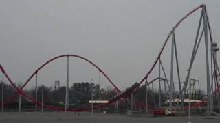 Intimidator First Test Run Carowinds NC [upl. by Nodnas]