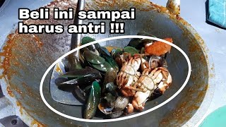 SAMPAI ANTRI  BELI KERANG SAOS PADANG PINGGIR JALAN  MURAH amp ENAK  INDONESIA STREET FOOD [upl. by Ron]